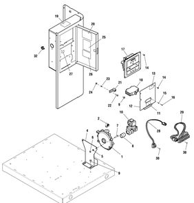 Control Panel Group Diagram and Parts List for 040451-02  Briggs and Stratton Generator
